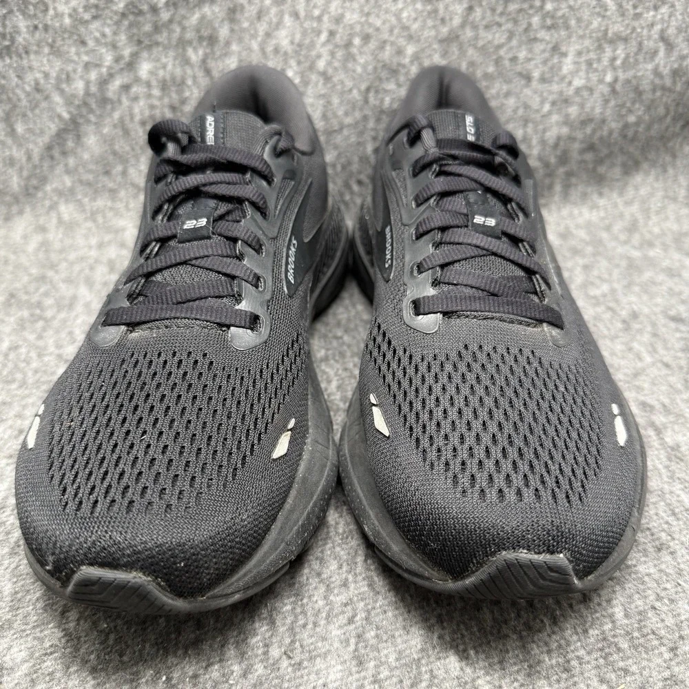 Brooks Adrenaline GTS 23 Running Shoes Womens Size 8.5 Wide Black Guiderails